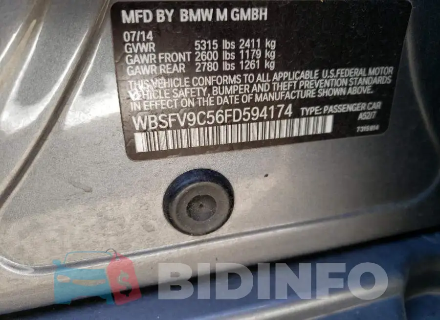 WBSFV9C56FD594174 Photo# 12