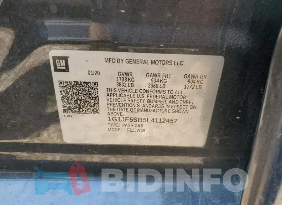 1G1JF5SB5L4112457 Photo# 12