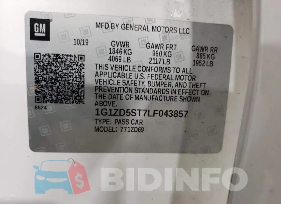 1G1ZD5ST7LF043857 Photo# 13