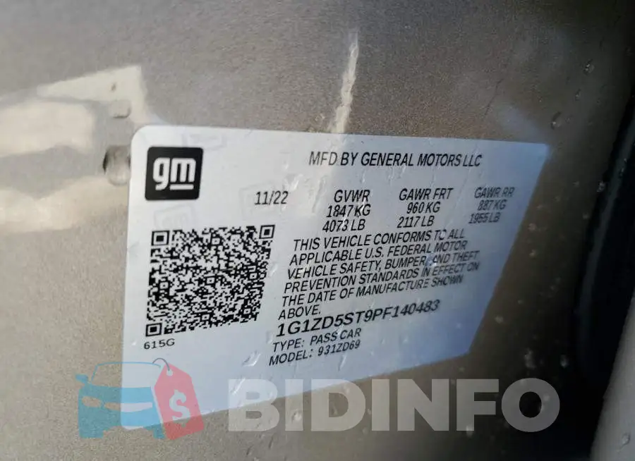 1G1ZD5ST9PF140483 Photo# 12