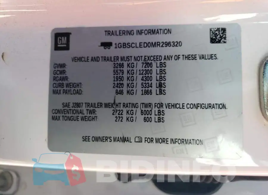 1GBSCLED0MR296320 Photo# 13