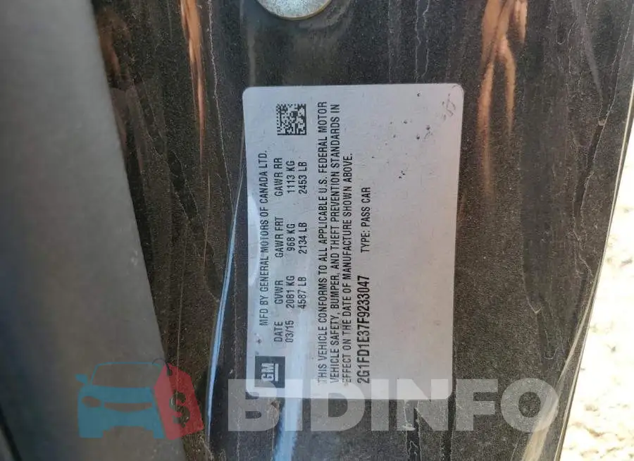 2G1FD1E37F9233047 Photo# 12