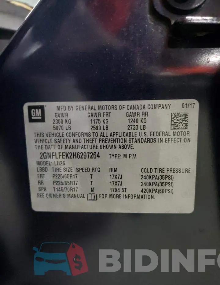 2GNFLFEK2H6297264 Photo# 12