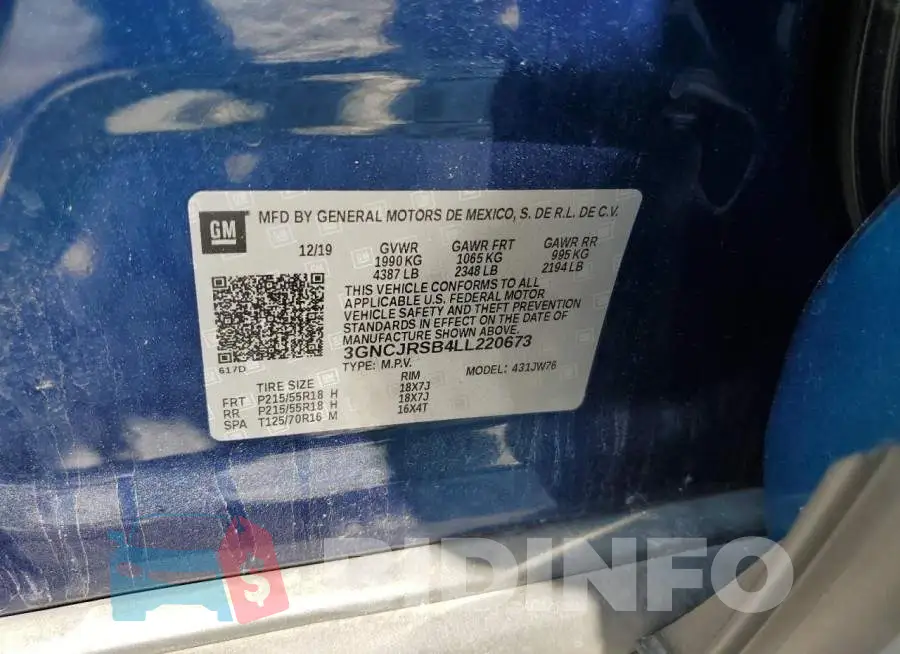 3GNCJRSB4LL220673 Photo# 13