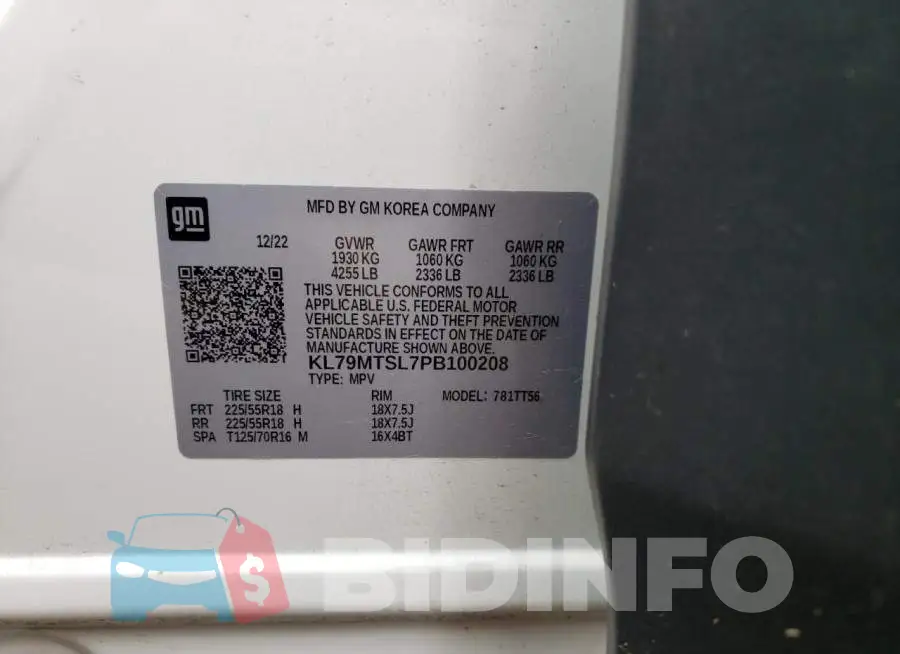KL79MTSL7PB100208 Photo# 13