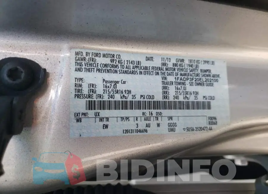 1FADP3F20EL202100 Photo# 12