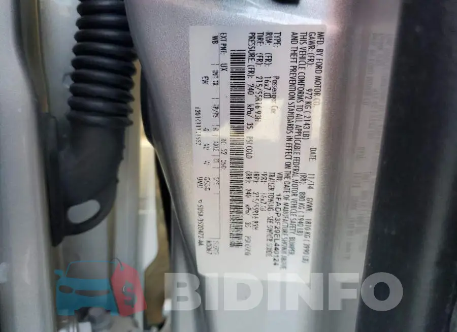 1FADP3F29EL440124 Photo# 12