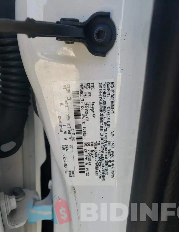 1FADP3F29EL457991 Photo# 12