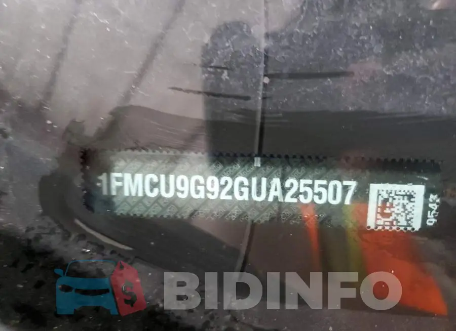 1FMCU9G92GUA25507 Photo# 13
