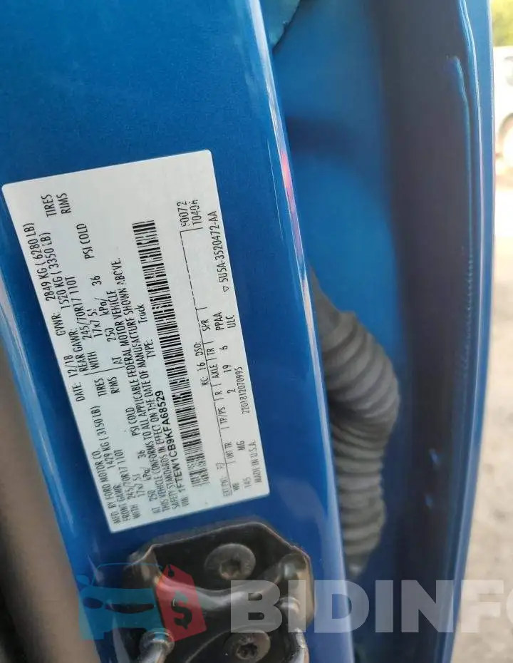 1FTEW1CB9KFA68529 Photo# 12