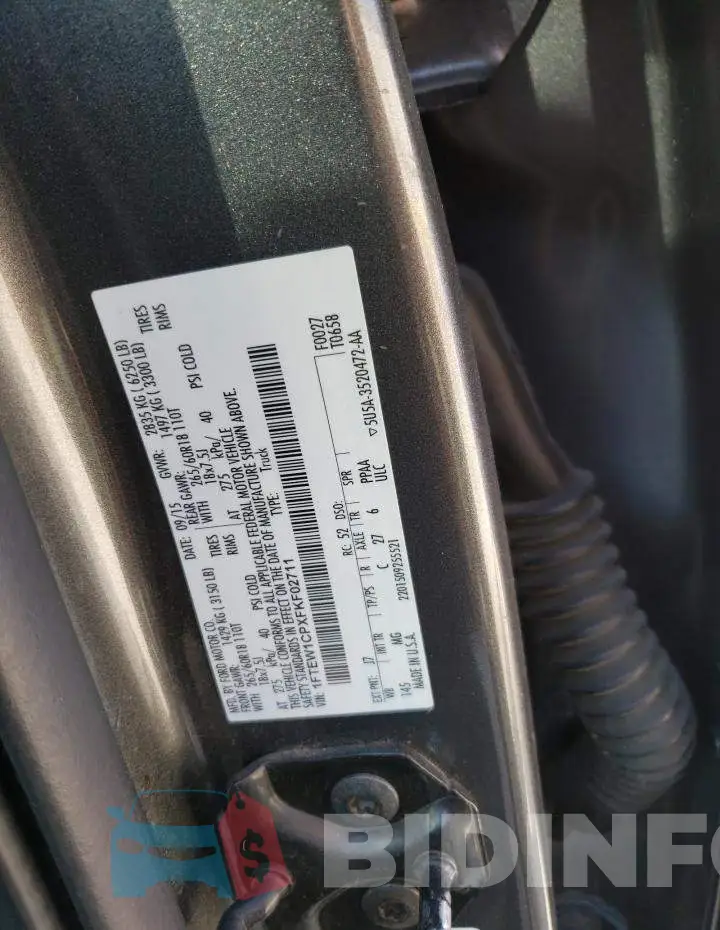 1FTEW1CPXFKF02711 Photo# 12