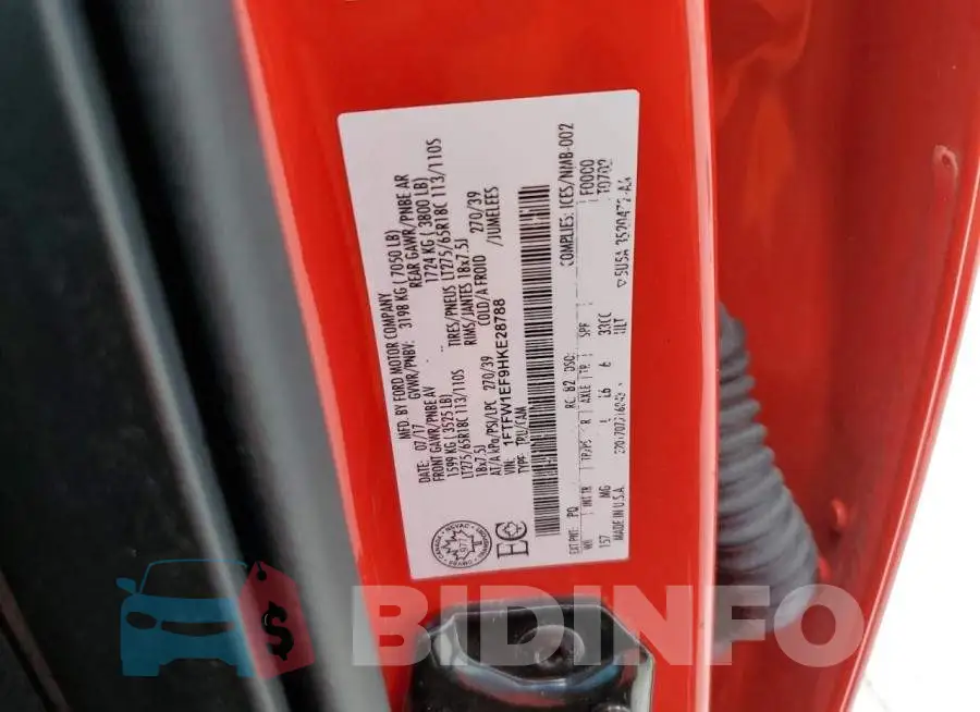 1FTFW1EF9HKE28788 Photo# 12