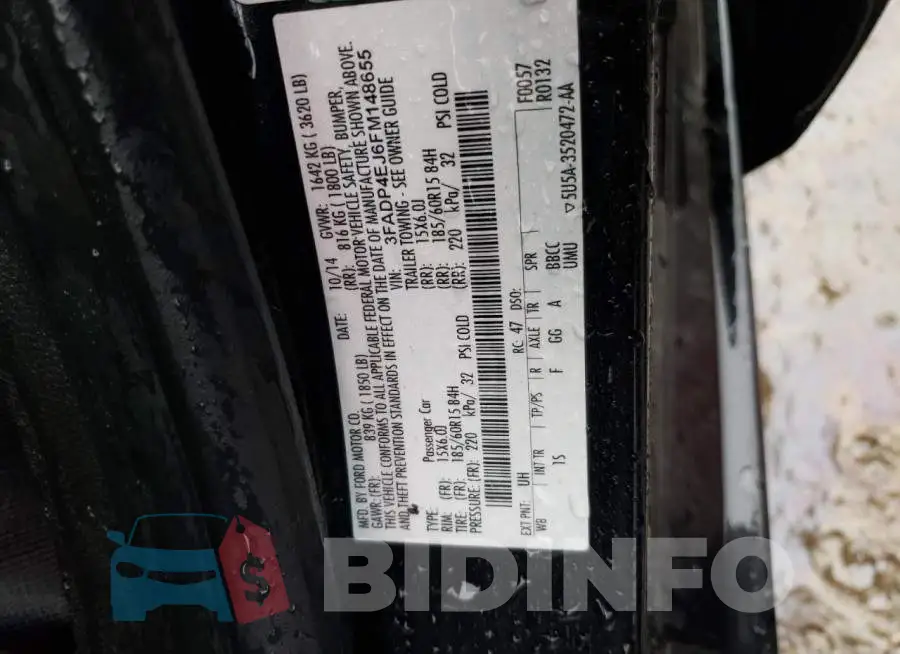 3FADP4EJ6FM148655 Photo# 12