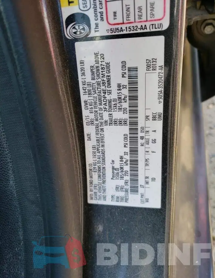 3FADP4EJ8FM187120 Photo# 12