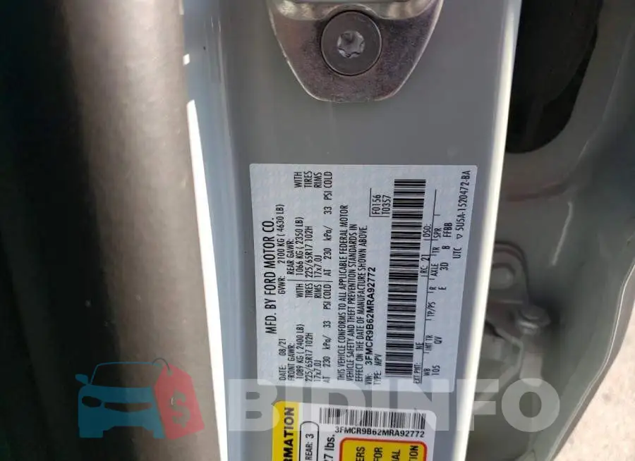 3FMCR9B62MRA92772 Photo# 12
