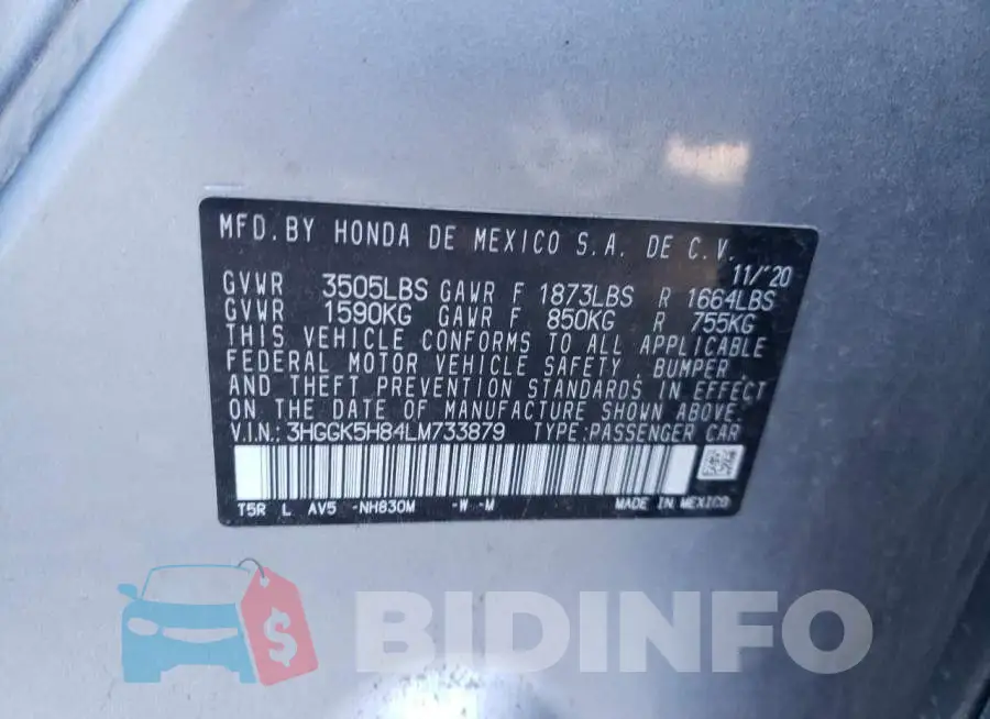 3HGGK5H84LM733879 Photo# 12