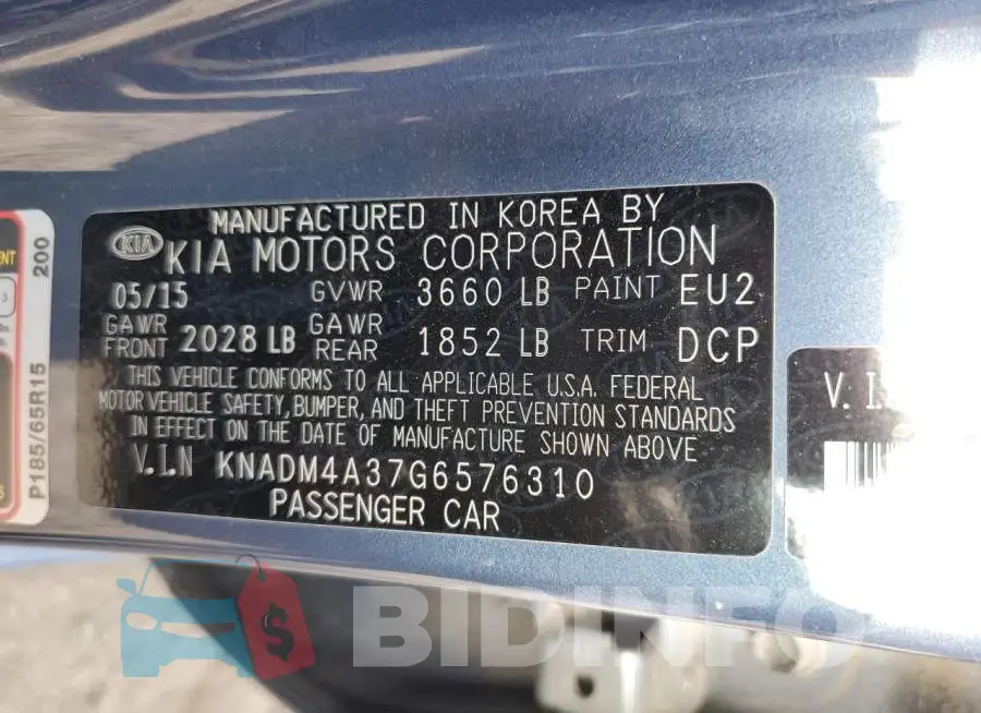 KNADM4A37G6576310 Photo# 12