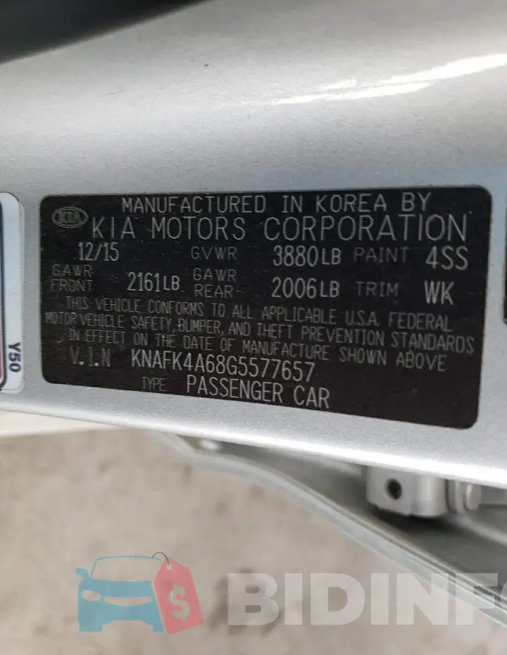 KNAFK4A68G5577657 Photo# 13