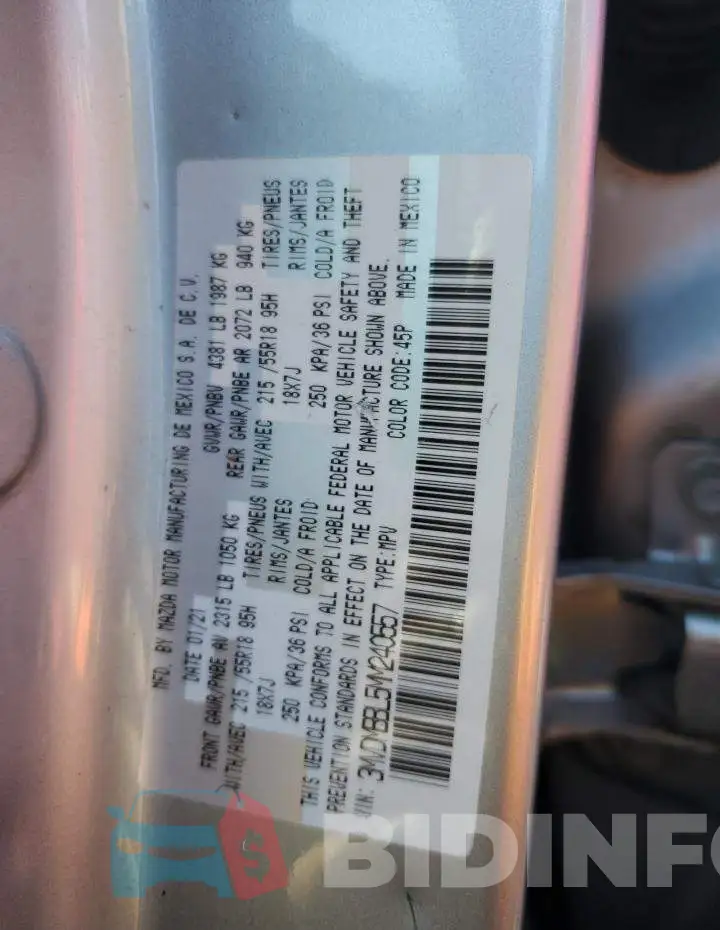 3MVDMBBL5MM240557 Photo# 12