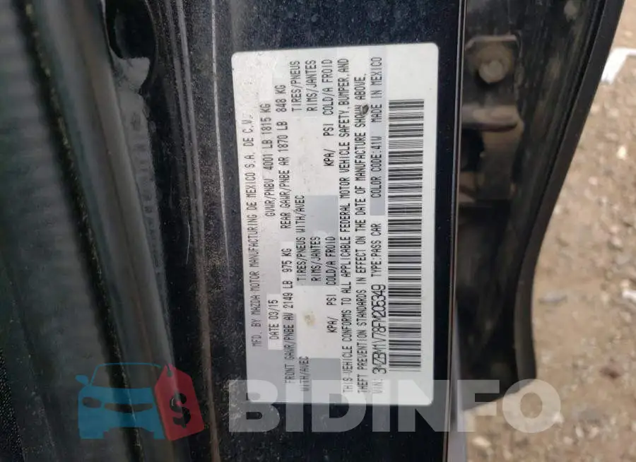 3MZBM1V78FM205349 Photo# 12