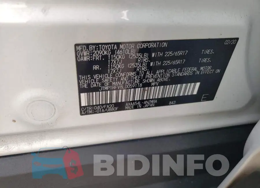 JTMP1RFV8LD059118 Photo# 13