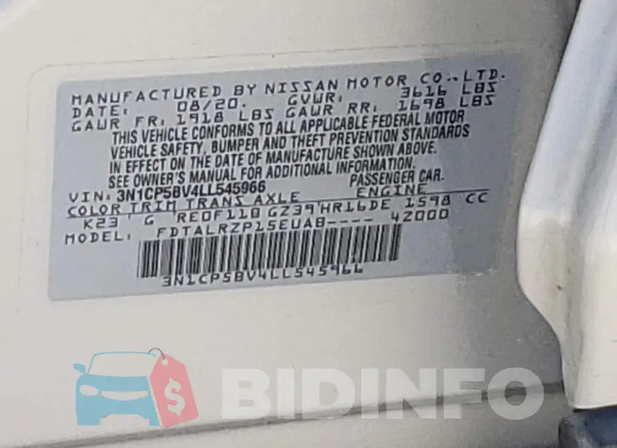3N1CP5BV4LL545966 Photo# 12