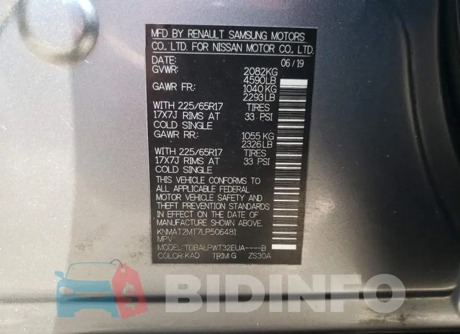 KNMAT2MT7LP506481 Photo# 13