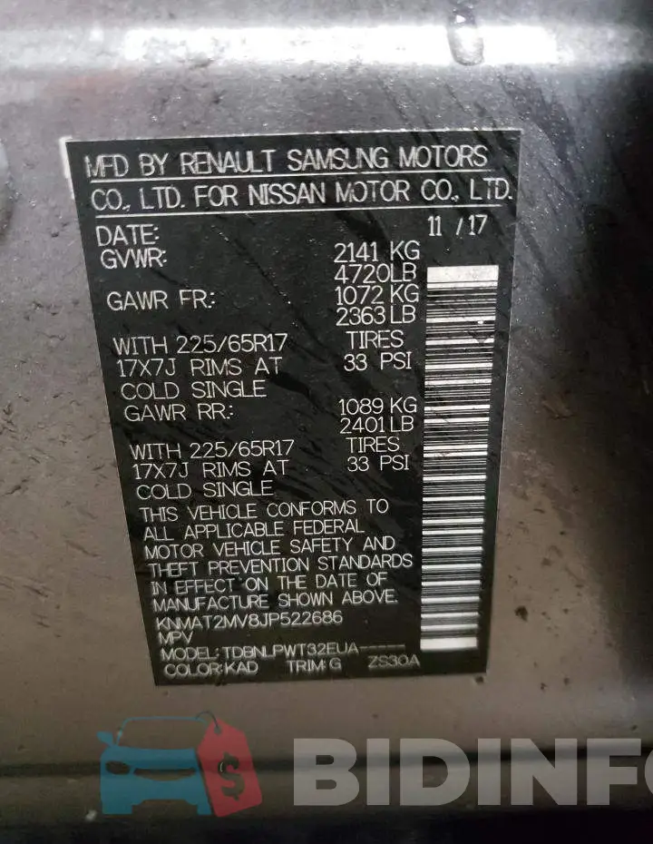 KNMAT2MV8JP522686 Photo# 12