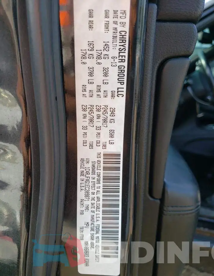 1C4RJFAG1EC209871 Photo# 12