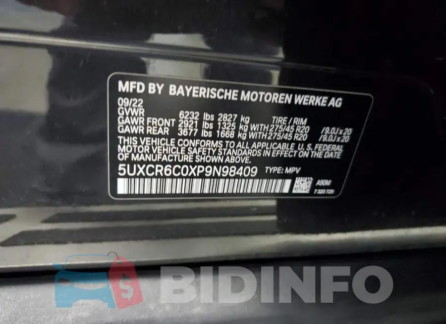 5UXCR6C0XP9N98409 Photo# 12