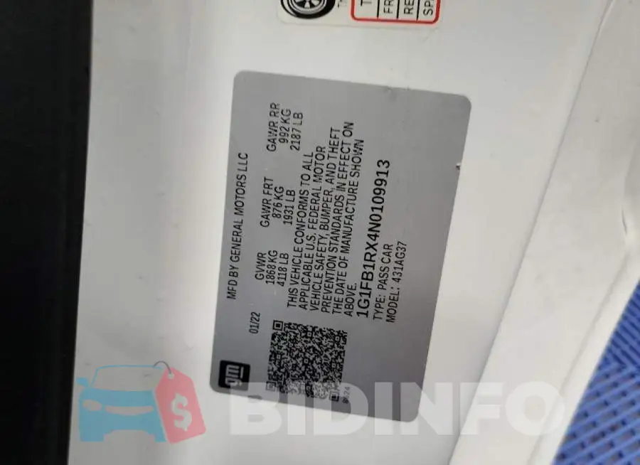 1G1FB1RX4N0109913 Photo# 12