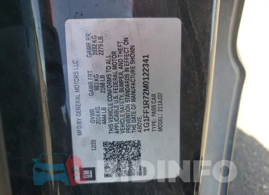 1G1FF1R72M0122341 Photo# 12