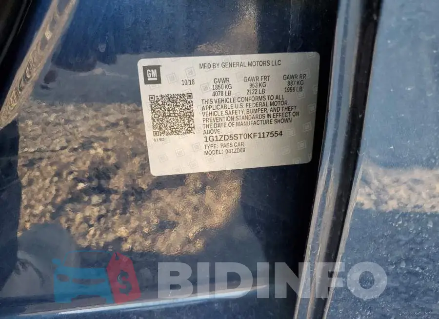 1G1ZD5ST0KF117554 Photo# 12