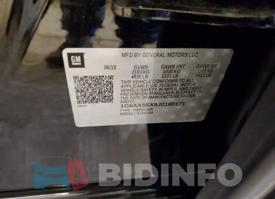 1G6AX5SX9J0180171 Photo# 12