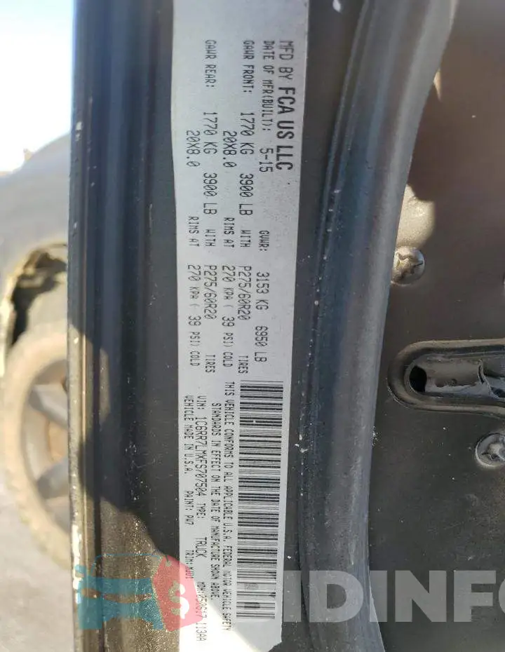 1C6RR7LMXFS707504 Photo# 12