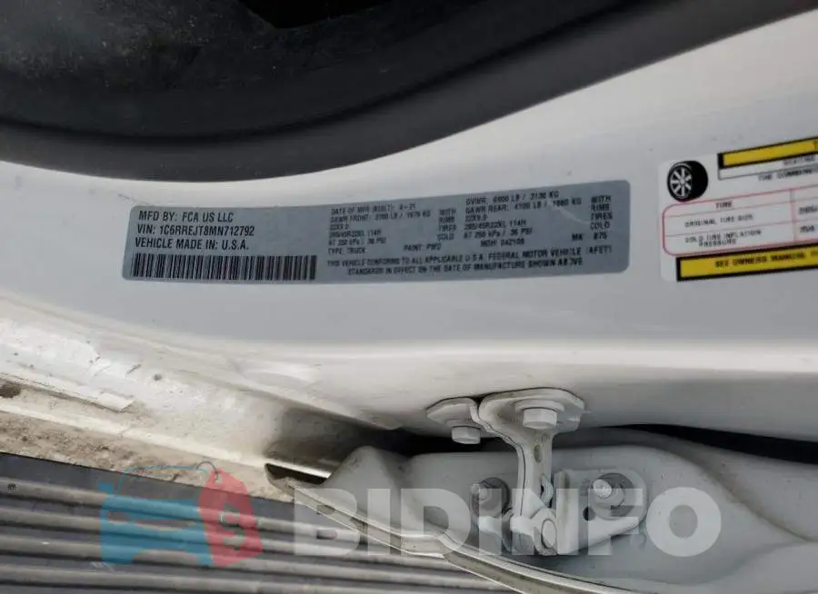 1C6RREJT8MN712792 Photo# 12