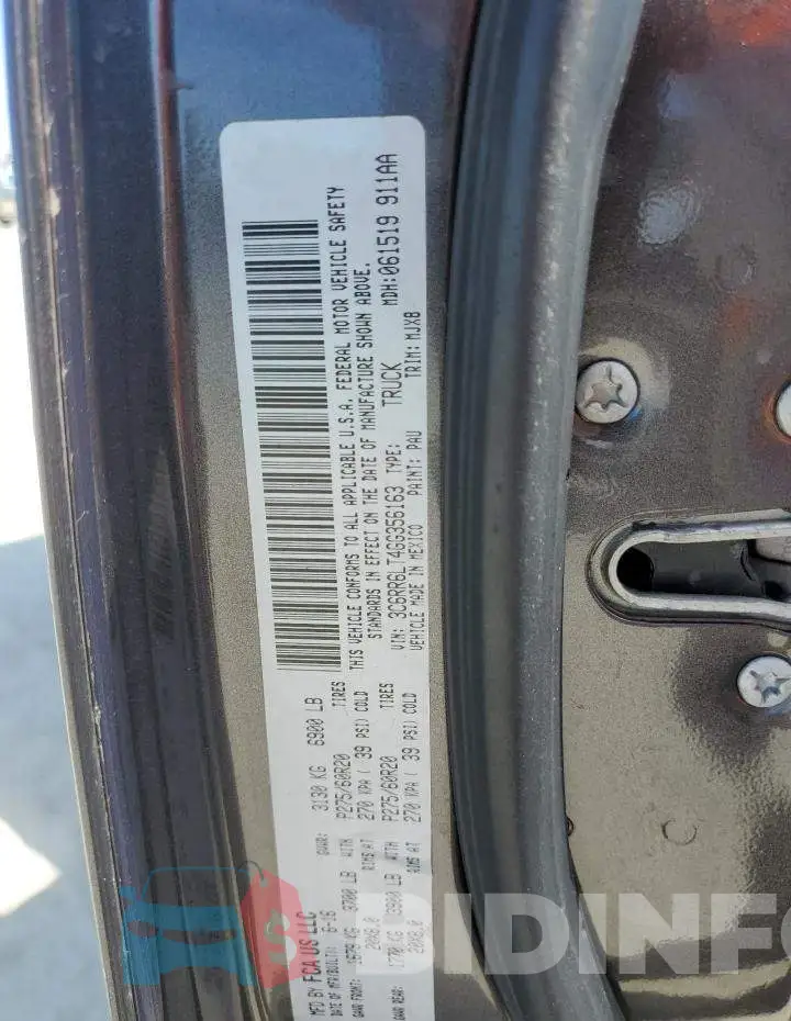 3C6RR6LT4GG356163 Photo# 12