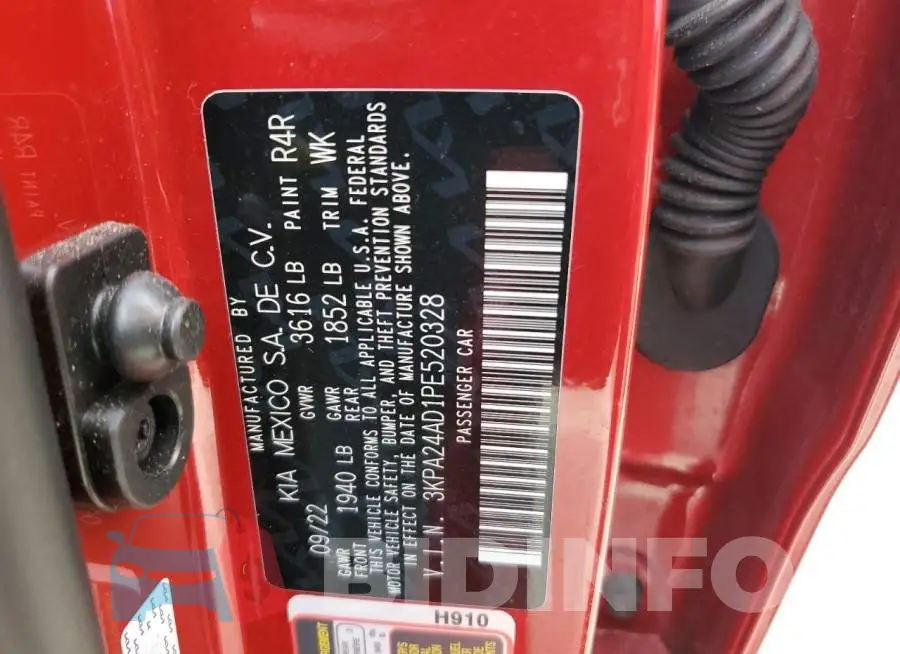 3KPA24AD1PE520328 Photo# 12