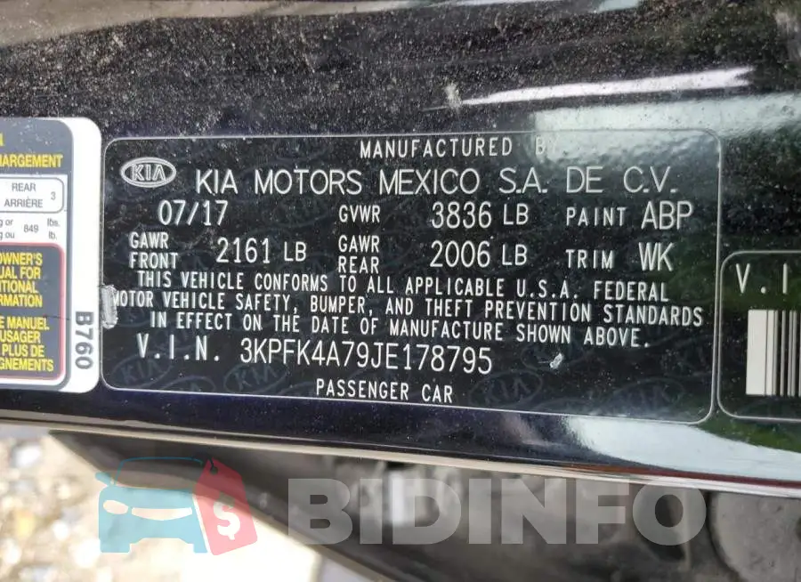 3KPFK4A79JE178795 Photo# 12