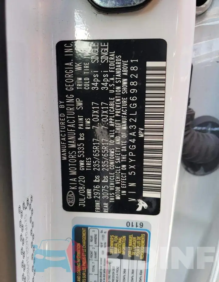 5XYPG4A32LG698281 Photo# 14