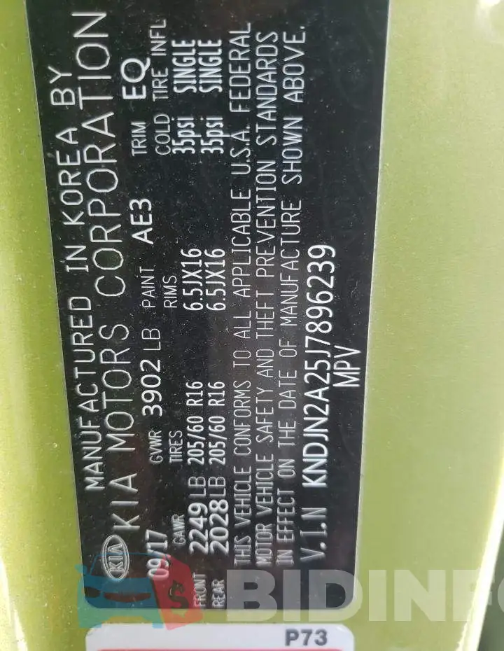 KNDJN2A25J7896239 Photo# 12