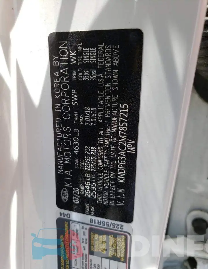 KNDP63AC2M7857215 Photo# 13