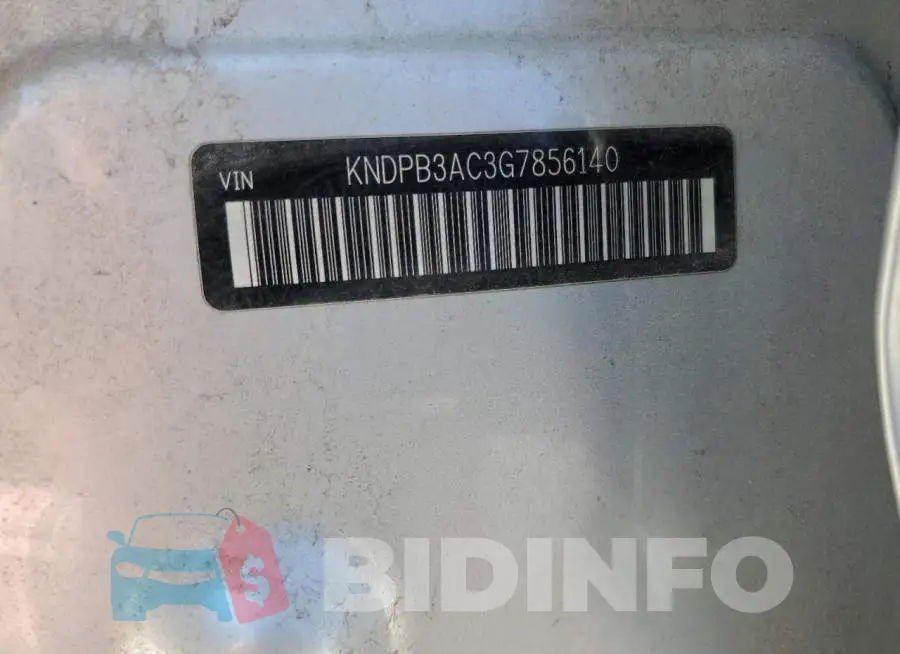 KNDPB3AC3G7856140 Photo# 12