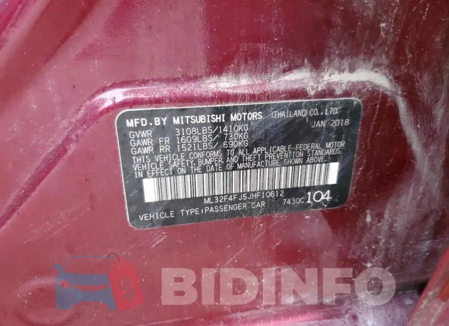ML32F4FJ5JHF10612 Photo# 12