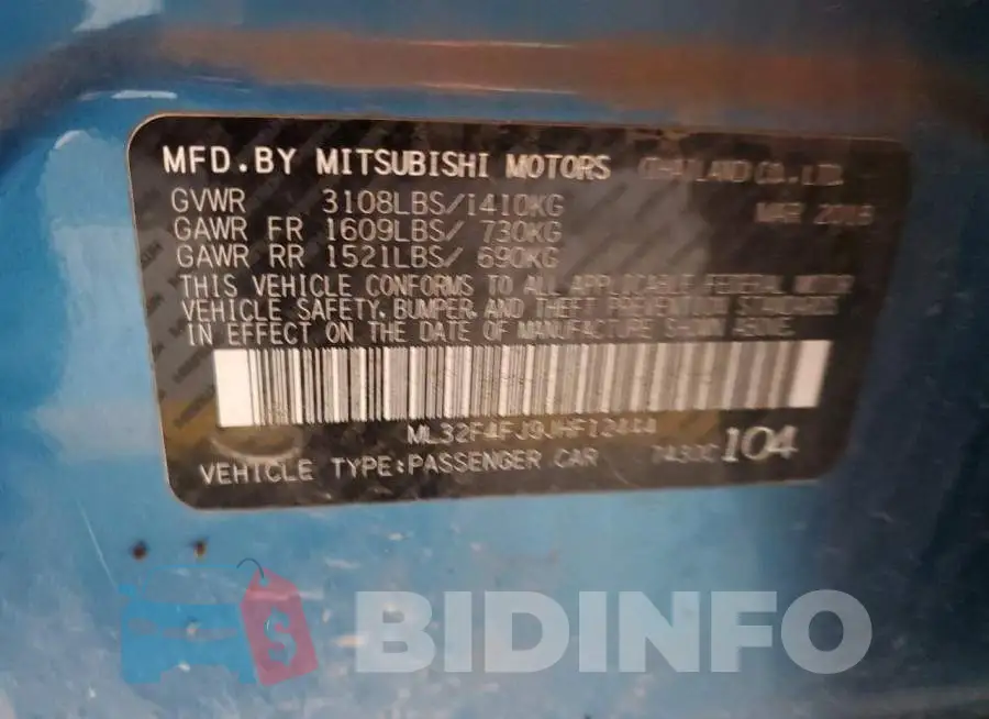 ML32F4FJ9JHF12444 Photo# 12