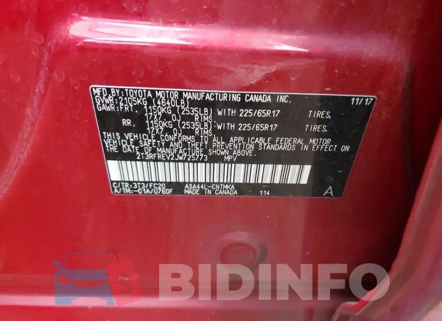 2T3RFREV2JW725773 Photo# 12