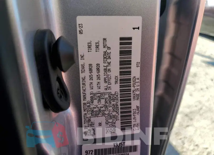 5TFLA5DB9PX103437 Photo# 13