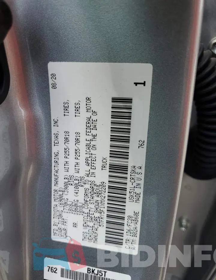 5TFRY5F1XMX272209 Photo# 13