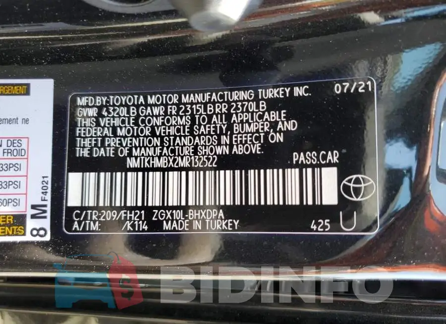 NMTKHMBX2MR132522 Photo# 12