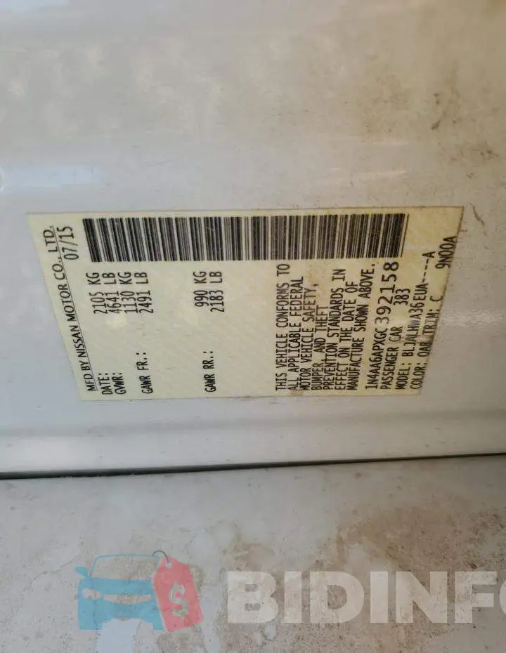1N4AA6APXGC392158 Photo# 12